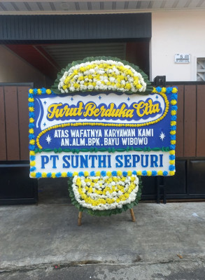 Papan Bunga Duka di Kaliwates